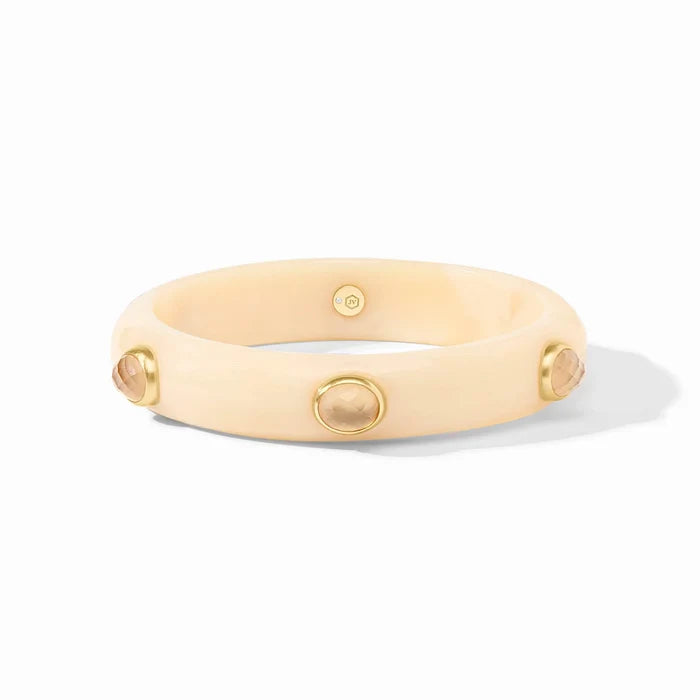 Julie Vos Carnaby Stone Bangle - Ivory - M