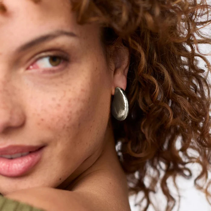 Julie Vos Solara Hoop - Silver
