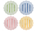 Juliska Cabana Stripe Melamine Dinner Plate Assorted Set/4 - Multi