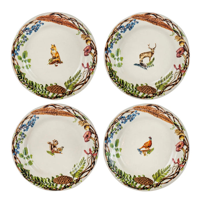 Juliska Forest Walk Dessert/Salad Plate - Set of 4
