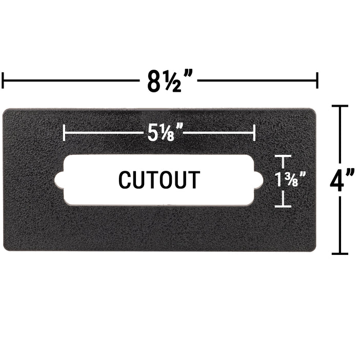 keypad adapter plate 5⅛" x 1⅜" Cutout