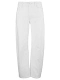 KUT Ashley High Rise Slouchy Barrel Straight Leg Jean - Optic White