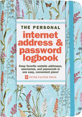 Large Print Internet Log Book - Blooms & Butterflies