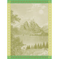 Le Jacquard Altitude Tea Towel - Green and Pink