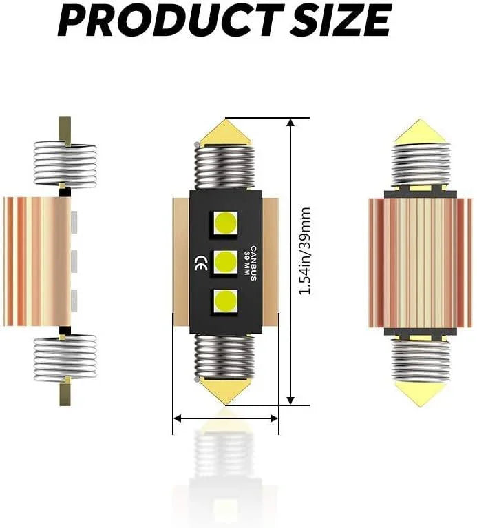 LED Festoon Canbus For Interior Dome Map License Plate Bulbs