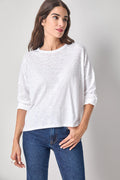 Lilla P Easy Long Sleeve Beach Tee - White
