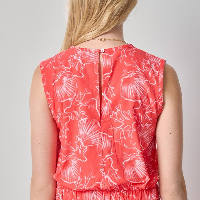 Lilla P Poplin Shell - Zinnia Print