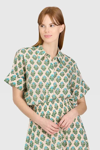 Livro Short Sleeve Top Club Shirt - SaltBlush