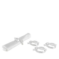 Lucite Napkin Rings Set of 4 - "Knots"