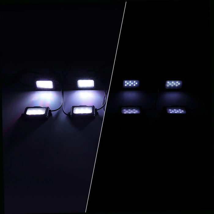 Magic Dream Color RGB LED Rock Lights Kit with Bluetooth APP Control, Multicolor Chasing Neon Underglow Lights for ATV UTV