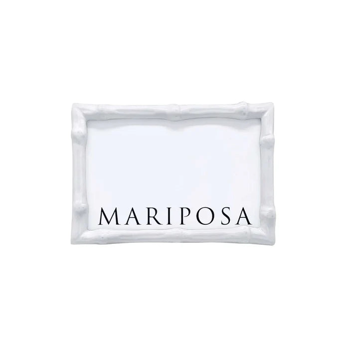 Mariposa Bamboo 4x6 Frame - White