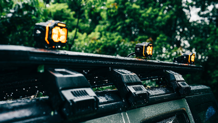 MASTER-T Series 3" Flood Beam Off-Road Lights with Amber Backlight