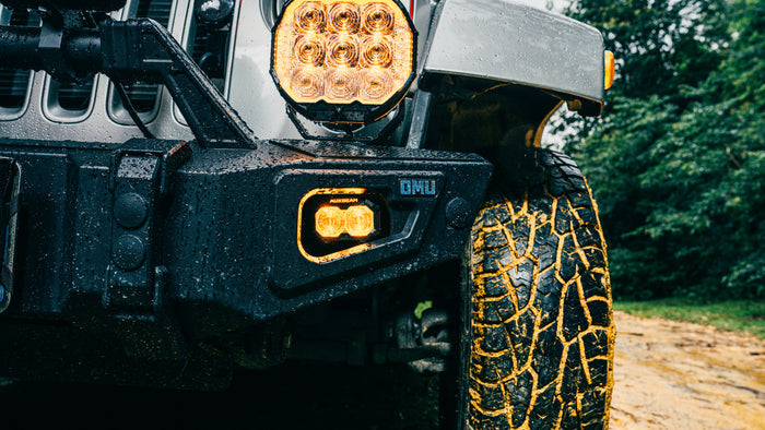 MASTER-T Series 3" Spot Beam Off-Road Lights with Amber Backlight
