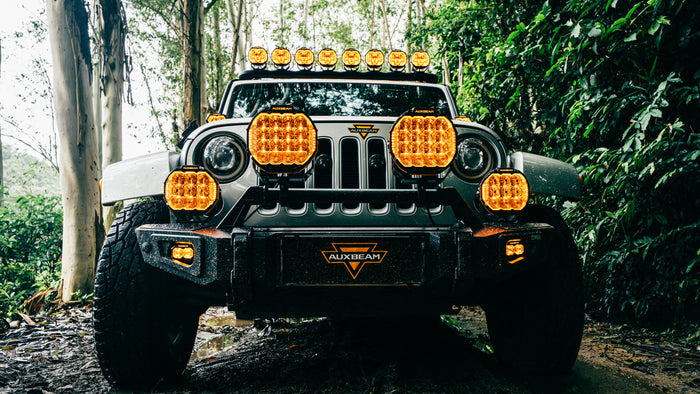 MASTER-T Series 3" Spot Beam Off-Road Lights with Amber Backlight