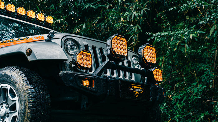 MASTER-T Series 3" Spot Beam Off-Road Lights with Amber Backlight