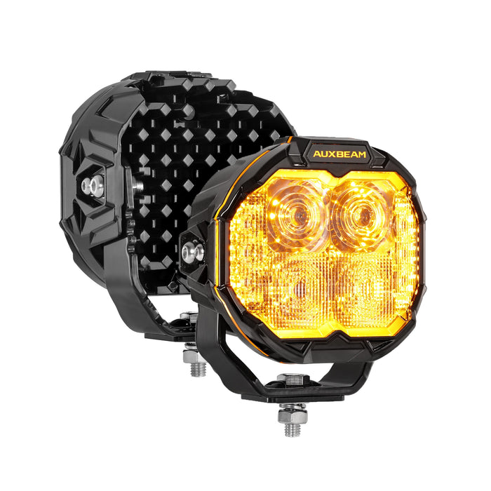 MASTER-T Series 5" Combo Beam Off-Road Lights with Dynamic Start-Up Amber Backlight
