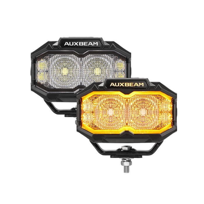 MASTER-T Series 5" Flood Beam Off-Road Lights with Dynamic Start-Up Amber Backlight