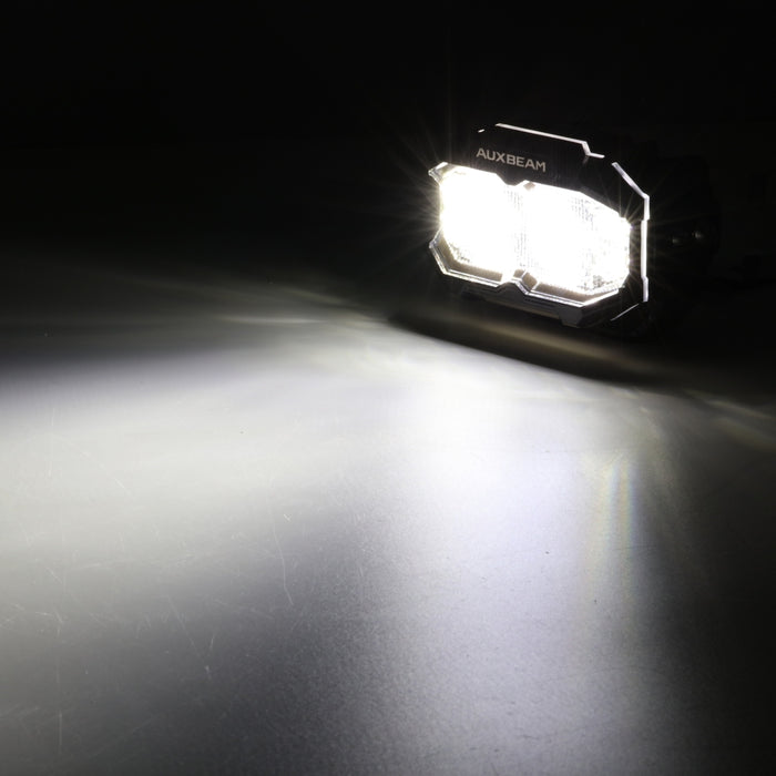 MASTER-T Series 5" Flood Beam Off-Road Lights with Dynamic Start-Up Amber Backlight