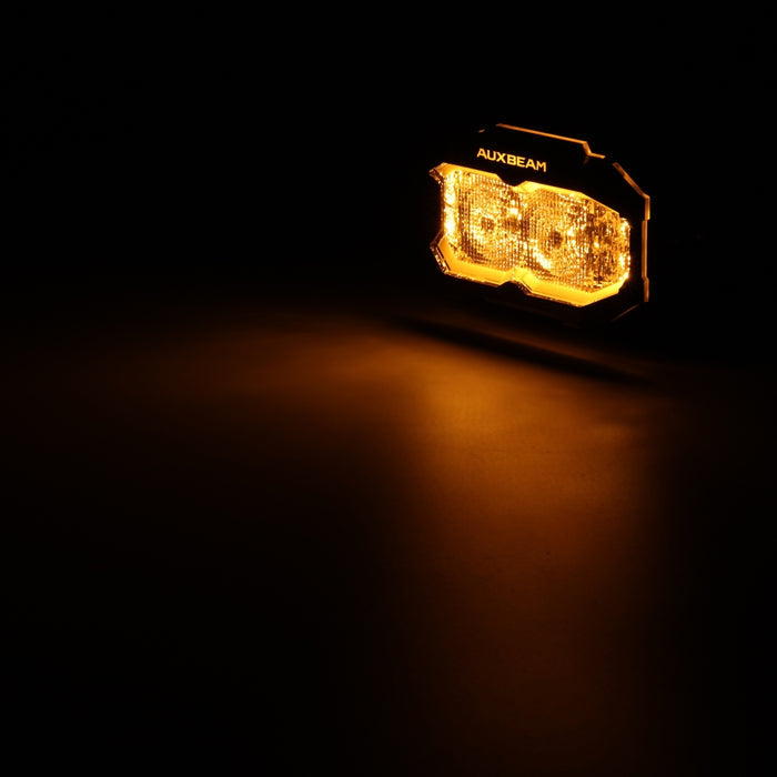 MASTER-T Series 5" Flood Beam Off-Road Lights with Dynamic Start-Up Amber Backlight
