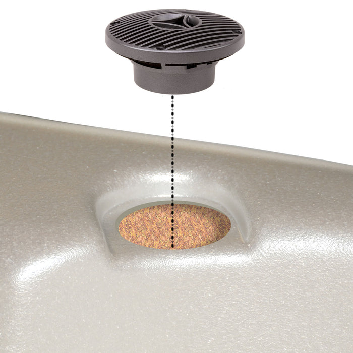 speaker fitting in hole