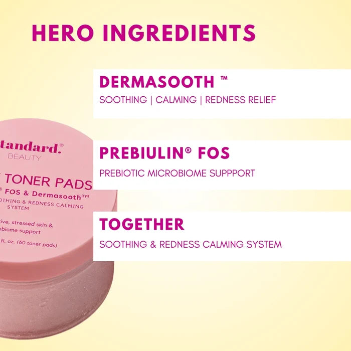 Milky Toner Pads with preBIULIN® FOS & Dermasooth™