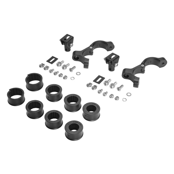 Motorcycle Universal Spotlight Bracket, 360 Degree Adjustment Tube Clamp Mounting Bracket Fit 0.87"-1.26" ATV UTV Roll Bar | 2 PCS
