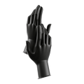 Nitrile Gloves - Black Small - Maskscara