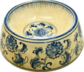 No-Tip Dog Bowl - Blue and White