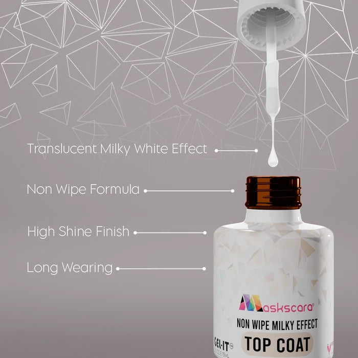 Non Wipe Top Coat - Milky Effect