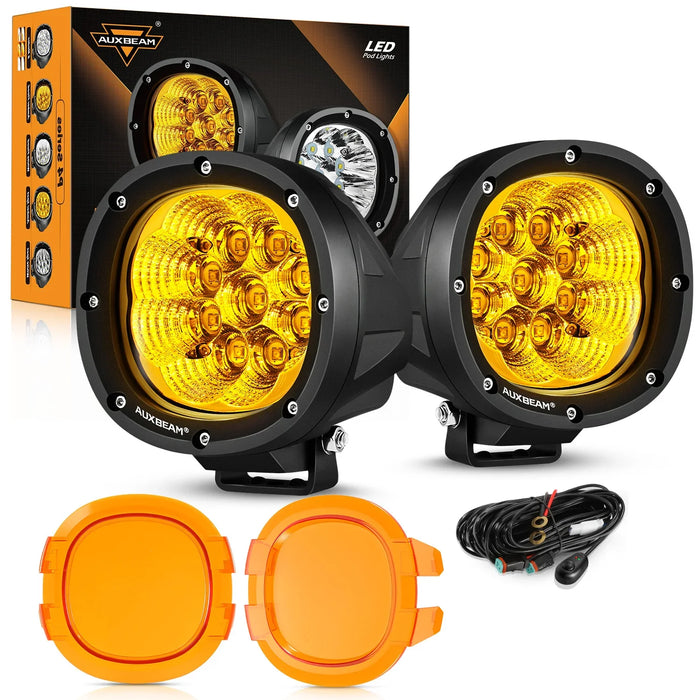 2Pcs Pod Lights / Dark Amber Covers