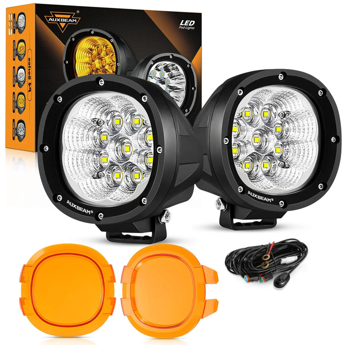 2Pcs Pod Lights / Dark Amber Covers