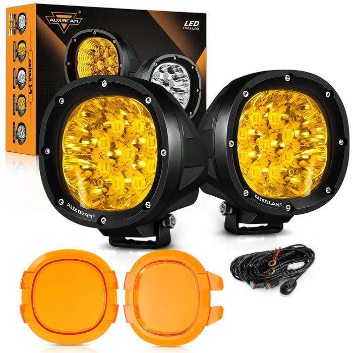 2Pcs Pod Lights / Dark Amber Covers