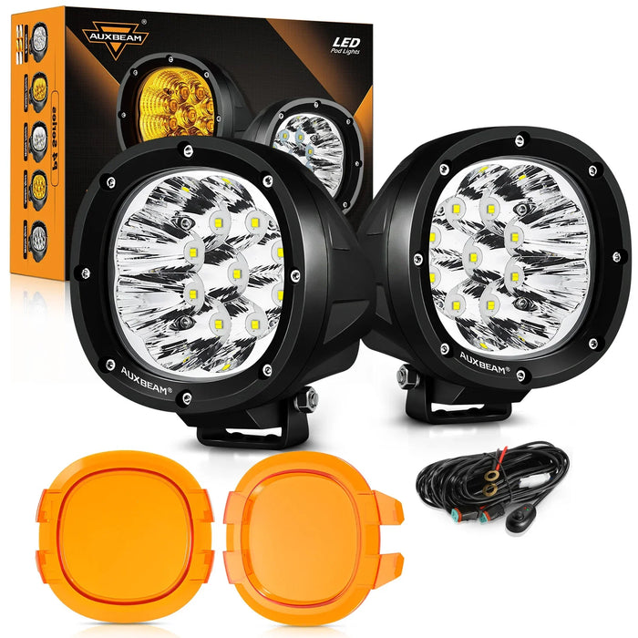 2Pcs Pod Lights / Dark Amber Covers