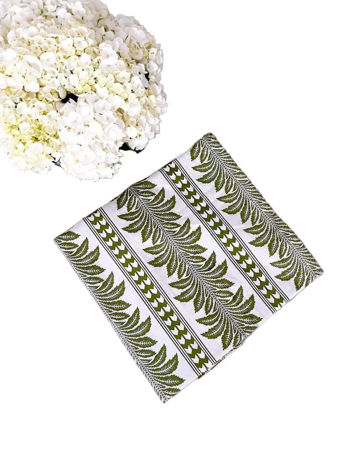 Palm Green Cloth Napkins Set of Four