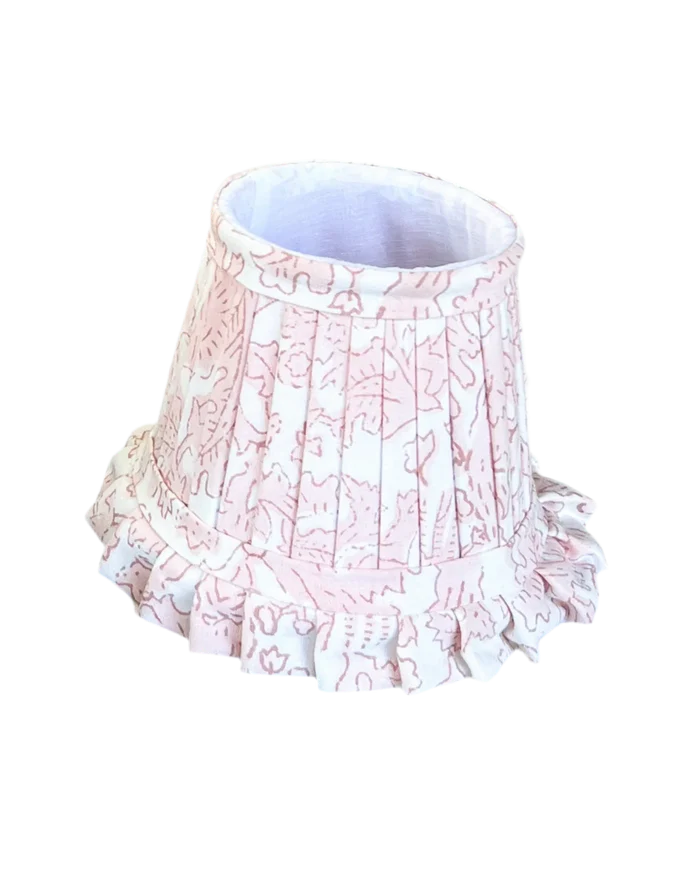 Pink Pleated Lamp Shade
