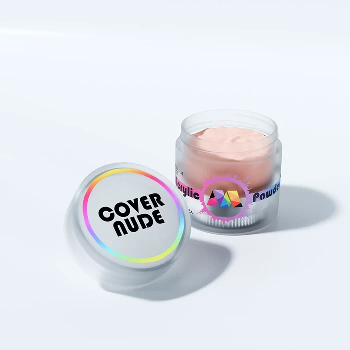 <img src="acrylic-professional-45g-cover-nude.webp" alt="Cover nude acrylic powder in a 45g jar, designed for smooth overlays and sculpting with bubble-free polymers for clarity, durability, and long-lasting wear." />