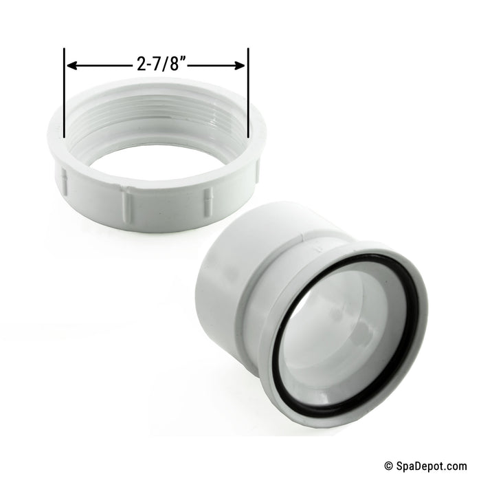 Pump Union for Jacuzzi/Sundance - 1.5"SS / 2"SP