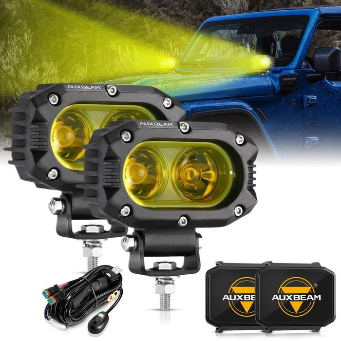 2Pcs Pod Lights / Black Covers