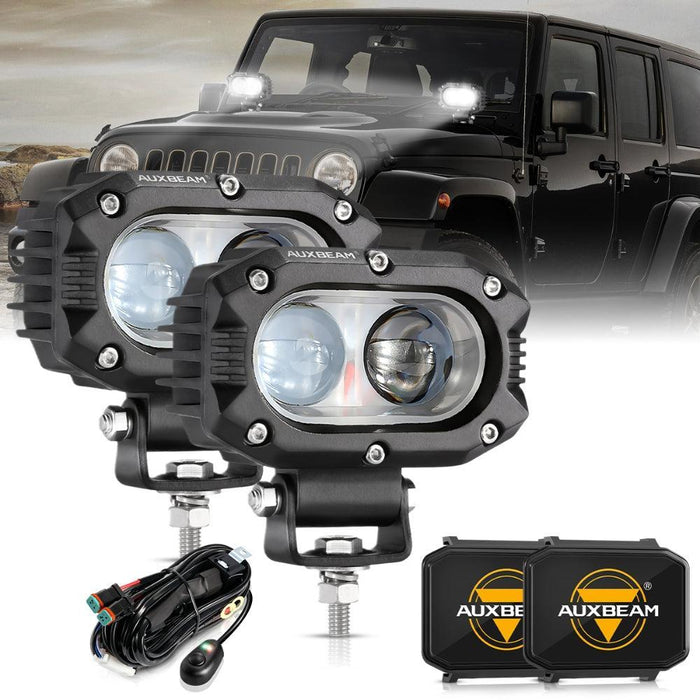 2Pcs Pod Lights / Black Covers