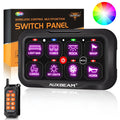 RC Series RC-800 RGB Switch Panel with Remote Control, Toggle/ Momentary/ Pulsed Mode Supported(One-Sided Outlet)