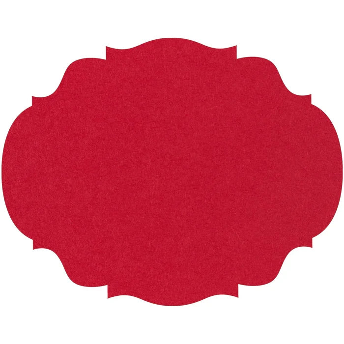 Red French Frame Paper Placemat