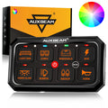 RGB Series 8 Gang (RA80 XL) Switch Panel, Larger Size, Toggle/ Momentary/ Pulsed Mode Supported