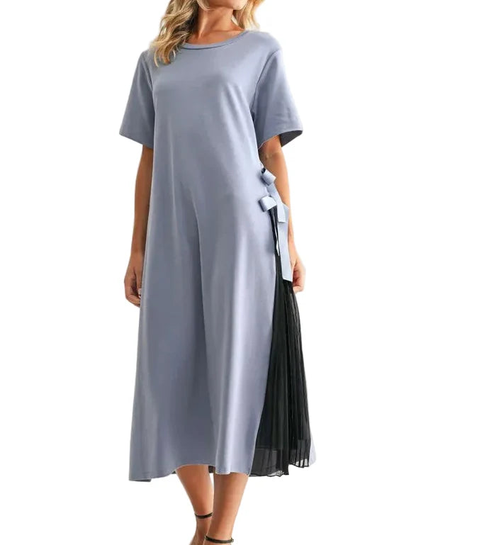 Rina Dress - Blue/Black