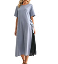 Rina Dress - Blue/Black