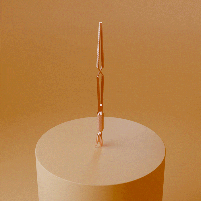 Rose Gold C-Curve Pinching Tool