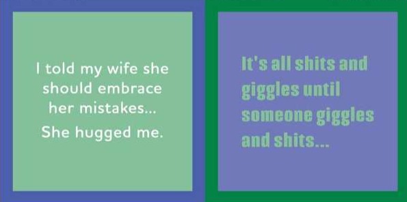 "She Hugged Me" Beverage Napkin