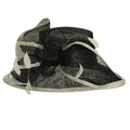 Sinamay Two Tone Hat - Black/White