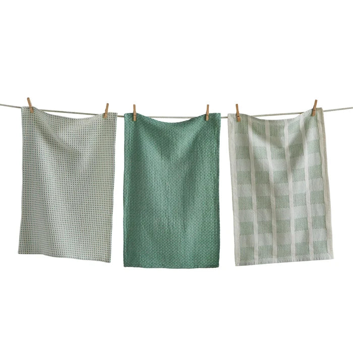 Sonama Dishtowel Sage - Set of 3
