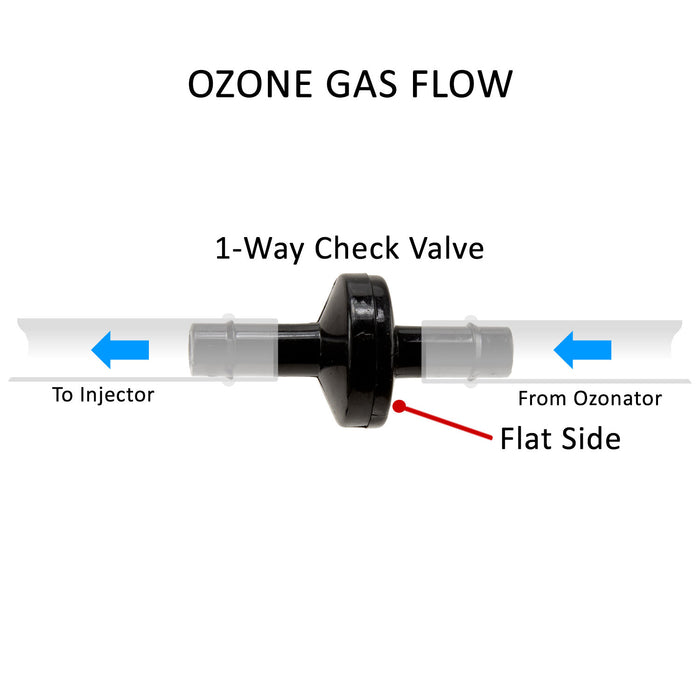 Spa Ozone Check Valve 1/4" Barb