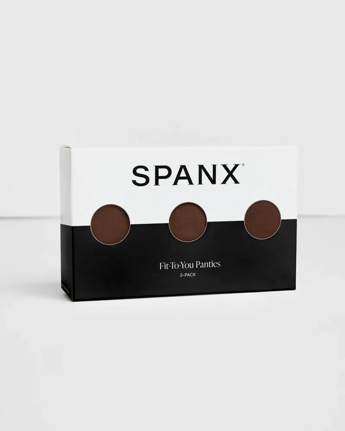 SPANX Fit-To-You Thong 3-pack - One Size - Chestnut